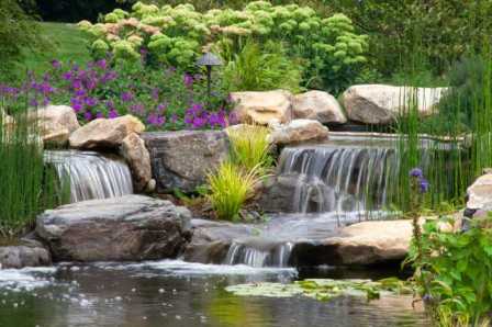 Как создать водный уголок в саду: пруды, фонтаны, водопады